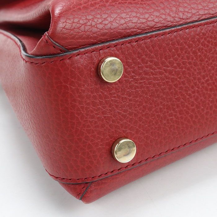 Gucci Chain Interlocking Crossbody Shoulder Bag Leather — view 5