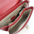Gucci Chain Interlocking Crossbody Shoulder Bag Leather — view 3