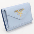Prada Saffiano Leather Trifold Wallet Calf