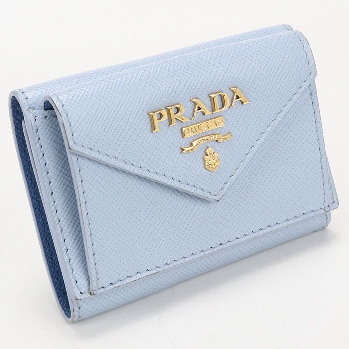 Prada Saffiano Leather Trifold Wallet Calf