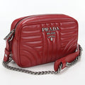 Prada Chain Diagram Crossbody Shoulder Bag Quilted Leather