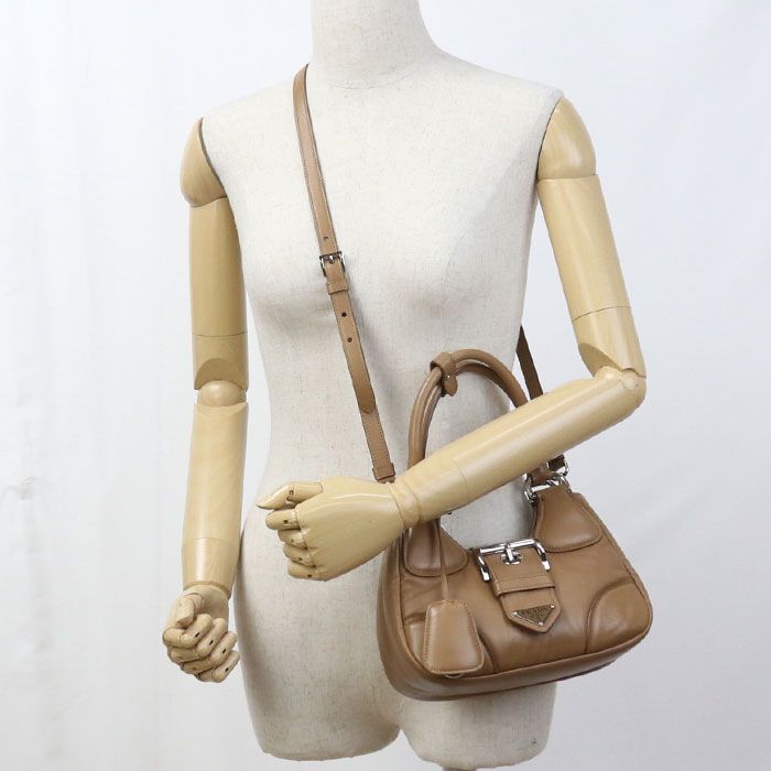 Prada 2-Way Moon Handbag Nappa Leather — view 7