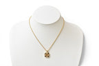 Dior Necklace Choka Vintage Rhinestone CD Logo Gold Black — view 5