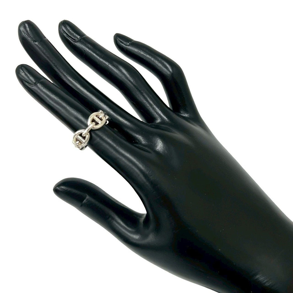 Hermes Chaine D'ancre Ring 925 Sterling Silver