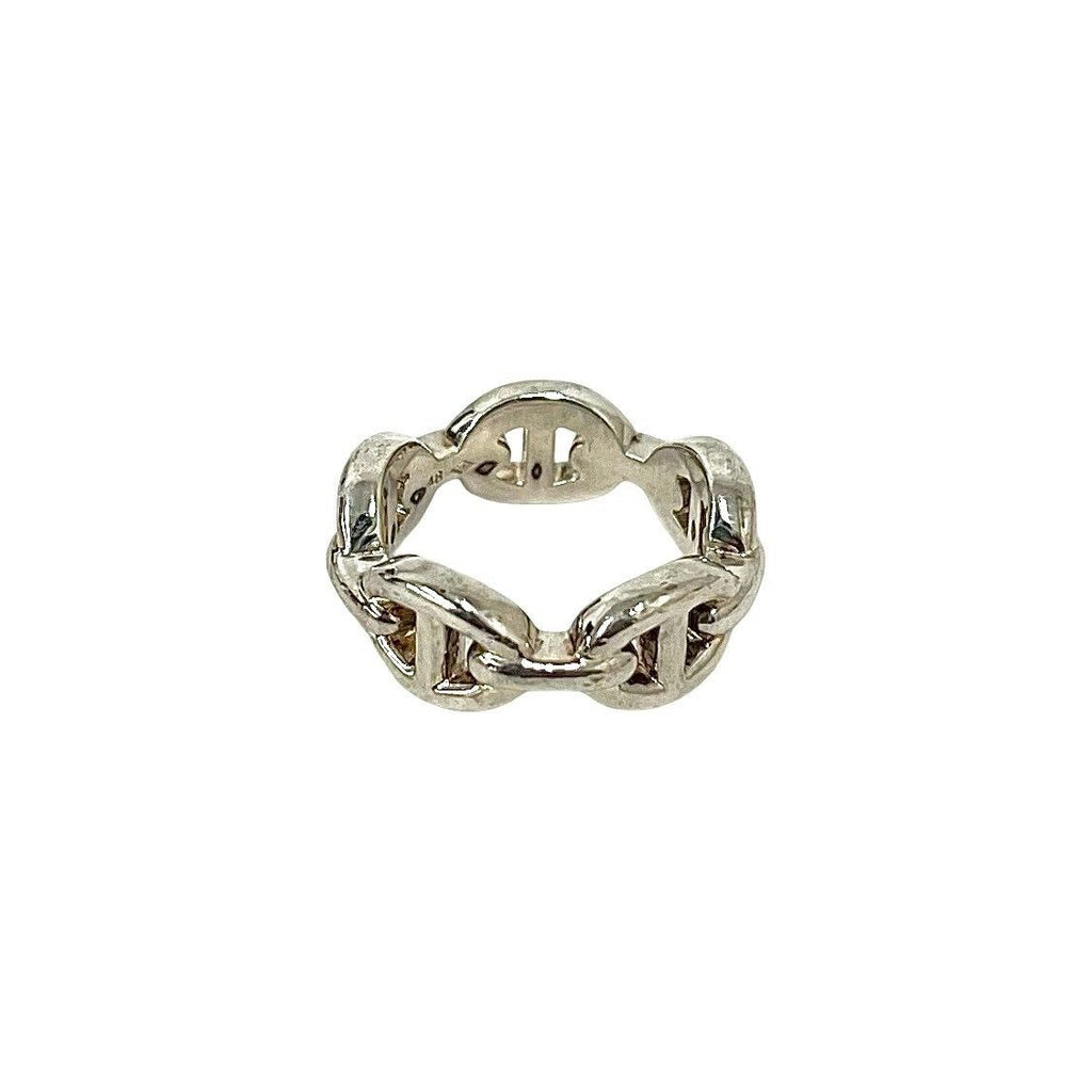 Hermes Chaine D'ancre Ring 925 Sterling Silver