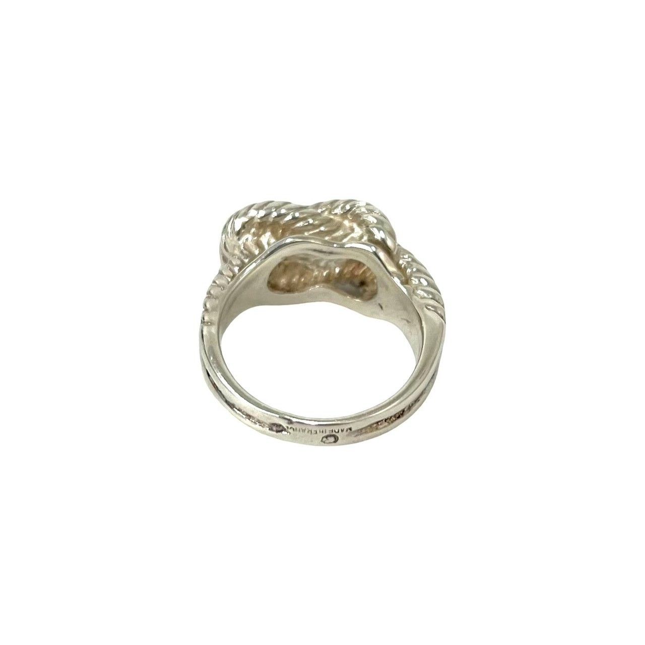 Hermes O-Dienne Twist Loop 925 Sterling Silver Ring