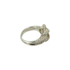 Hermes O-Dienne Twist Loop 925 Sterling Silver Ring