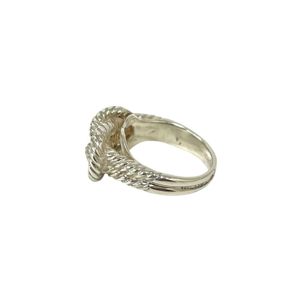 Hermes O-Dienne Twist Loop 925 Sterling Silver Ring