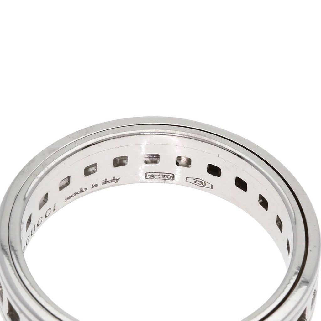Gucci Scroll Ring 18k White Gold
