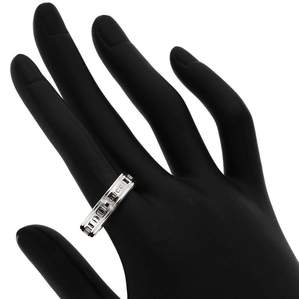 Gucci Scroll Ring 18k White Gold