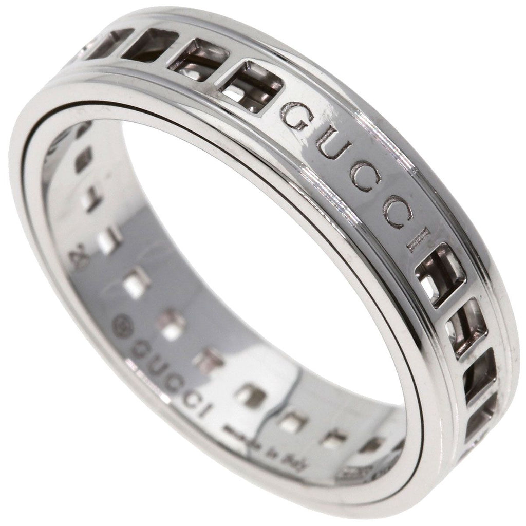 Gucci Scroll Ring 18k White Gold