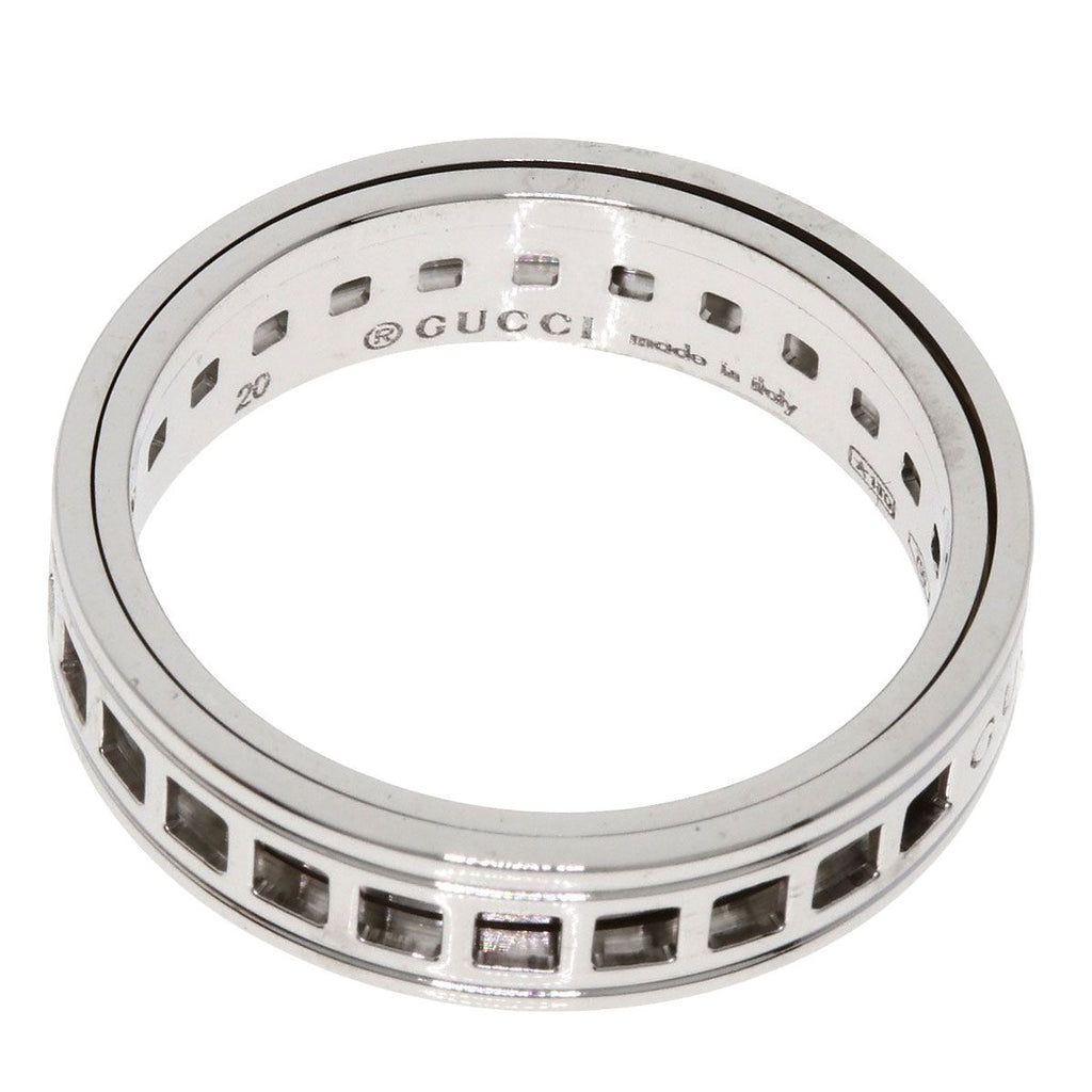 Gucci Scroll Ring 18k White Gold