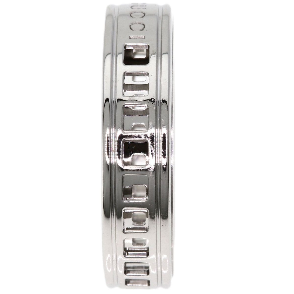 Gucci Scroll Ring 18k White Gold