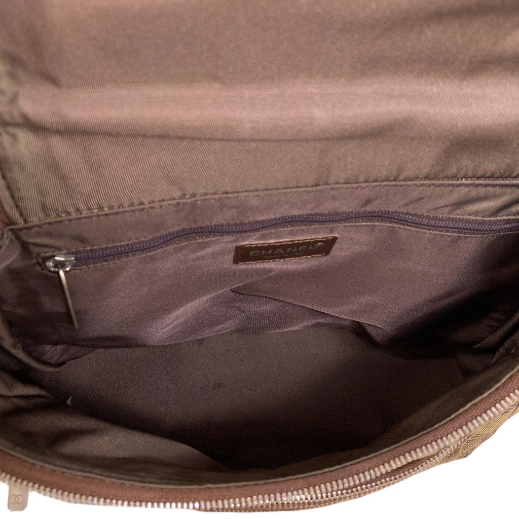 Chanel New Travel Line Silver Backpack Nylon — view 5