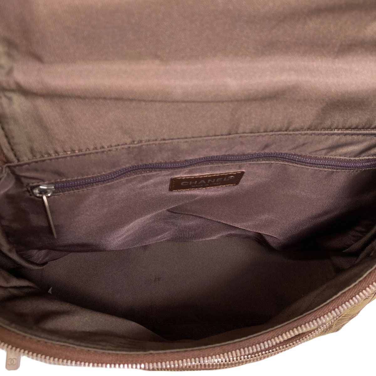Chanel New Travel Line Silver Backpack Nylon — view 5