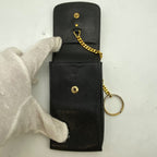 Chanel Cigarette Case CC Logo Caviar Leather — view 4