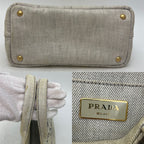 Prada Tote Canapa Canvas Travel — view 4