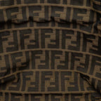 Fendi Zucca Pattern Braided Tote Shoulder Leather Dark Brown — view 7