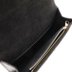 Louis Vuitton Pochette e MM Chain Shoulder Bag Crossbody Leather Noir Black — view 6