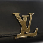 Louis Vuitton Pochette e MM Chain Shoulder Bag Crossbody Leather Noir Black — view 4