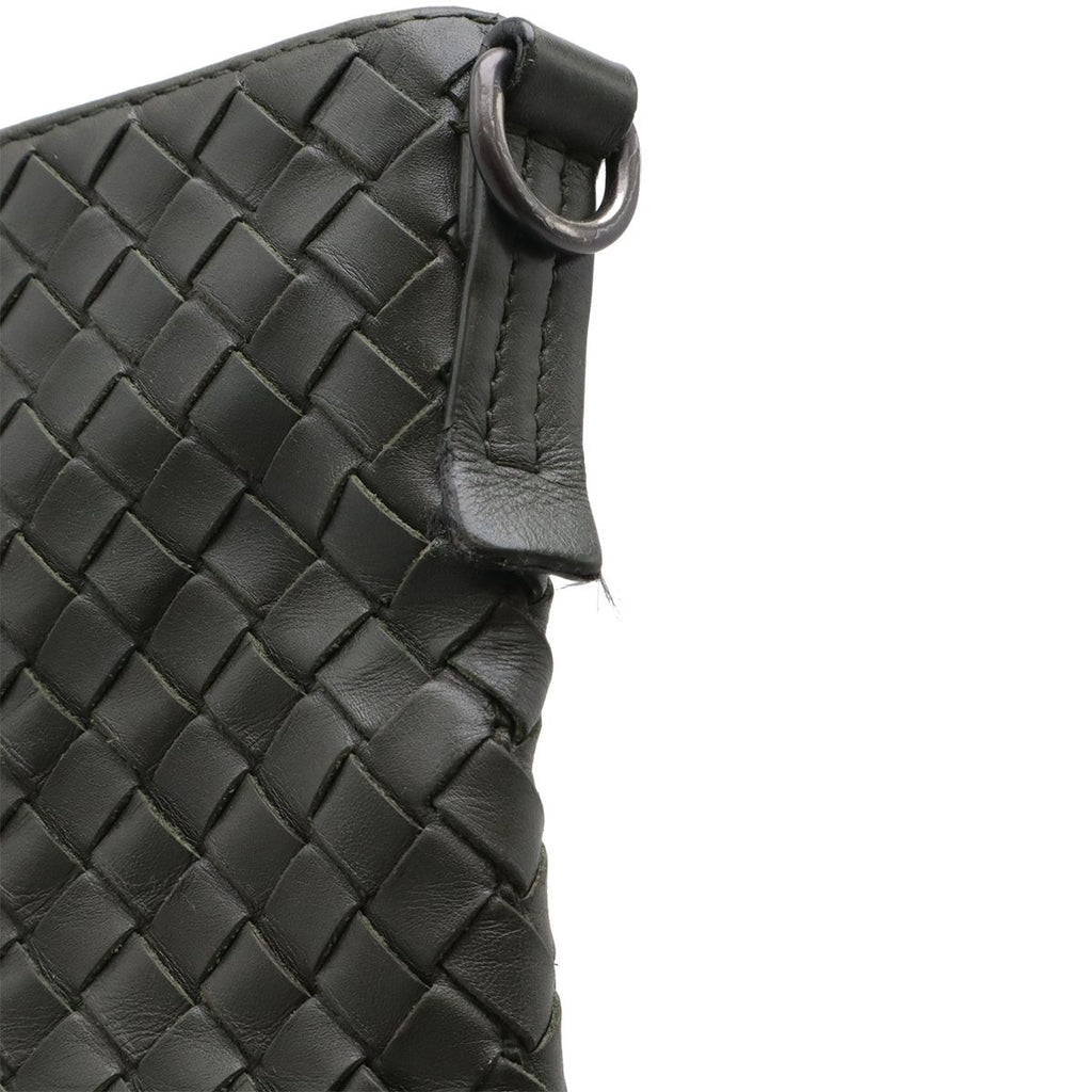 Bottega Veneta Intrecciato Shoulder Bag Crossbody Leather Dark Brown — view 6