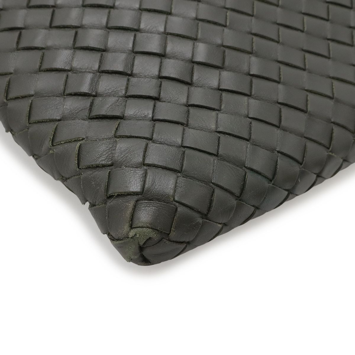 Bottega Veneta Intrecciato Shoulder Bag Crossbody Leather Dark Brown — view 3