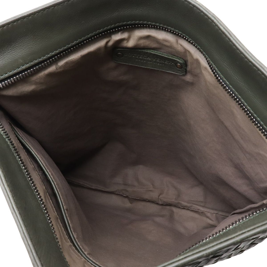 Bottega Veneta Intrecciato Shoulder Bag Crossbody Leather Dark Brown — view 7