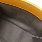 Chanel Quilted CC Logo Chain Shoulder Bag Pochette Velvet Leather Yellow Silver — view 7