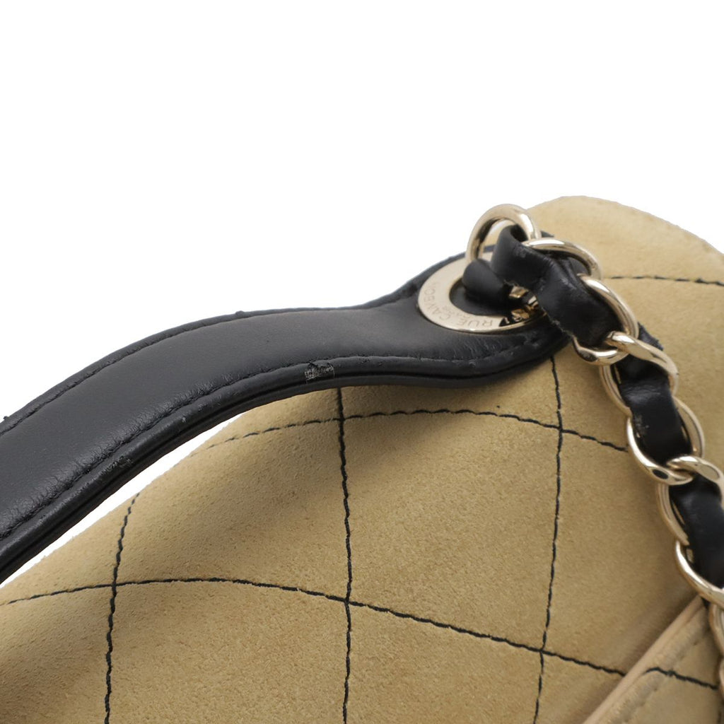 Chanel Business Affinity Small Mini Flap Bag Handbag 2-Way Chain Shoulder Suede — view 5