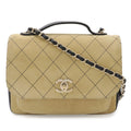 Chanel Business Affinity Small Mini Flap Bag Handbag 2-Way Chain Shoulder Suede