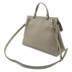 Gucci Bamboo Daily Top Handle 2-Way Shoulder Bag Leather Gray Silver — view 2