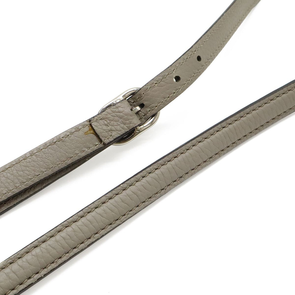 Gucci Bamboo Daily Top Handle 2-Way Shoulder Bag Leather Gray Silver — view 6