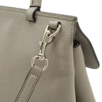 Gucci Bamboo Daily Top Handle 2-Way Shoulder Bag Leather Gray Silver — view 5