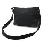 Gucci GG Canvas Shoulder Bag Crossbody Leather Black — view 2