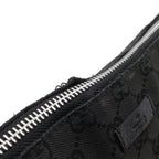 Gucci GG Canvas Shoulder Bag Crossbody Leather Black — view 5