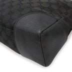 Gucci GG Canvas Shoulder Bag Crossbody Leather Black — view 3