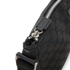 Gucci GG Canvas Shoulder Bag Crossbody Leather Black — view 4