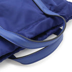 Fendi Logo Face Drawstring Backpack Nylon Leather Navy Blue Multicolor — view 4