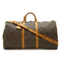 Louis Vuitton Monogram Keepall Bandouliere 60 Boston Bag Travel Purse 2-Way