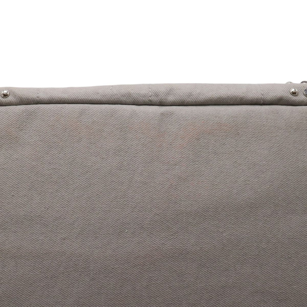 Prada Canapa Bijou Tote 2-Way Shoulder Bag Denim Nube Light Gray Overseas — view 4