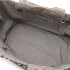 Prada Canapa Bijou Tote 2-Way Shoulder Bag Denim Nube Light Gray Overseas — view 8