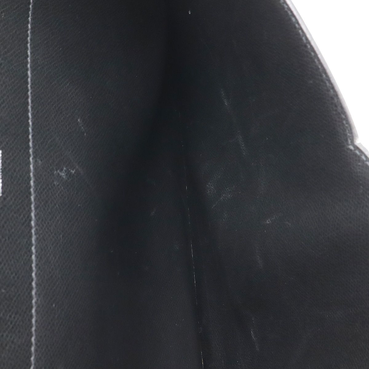 Hermes Terrill Business Briefcase Document Purse Leather Black Silver — view 8
