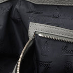 Gucci GG Neoprene Tote Shoulder Bag Nylon Leather Light Gray — view 7