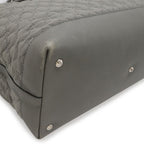 Gucci GG Neoprene Tote Shoulder Bag Nylon Leather Light Gray — view 3