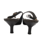 Chanel Mules Pointed Toe Pin Heels 37 Black — view 5