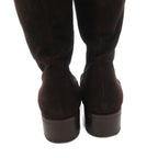 Fendi Long Boots Suede Lace Up 36 Brown — view 5