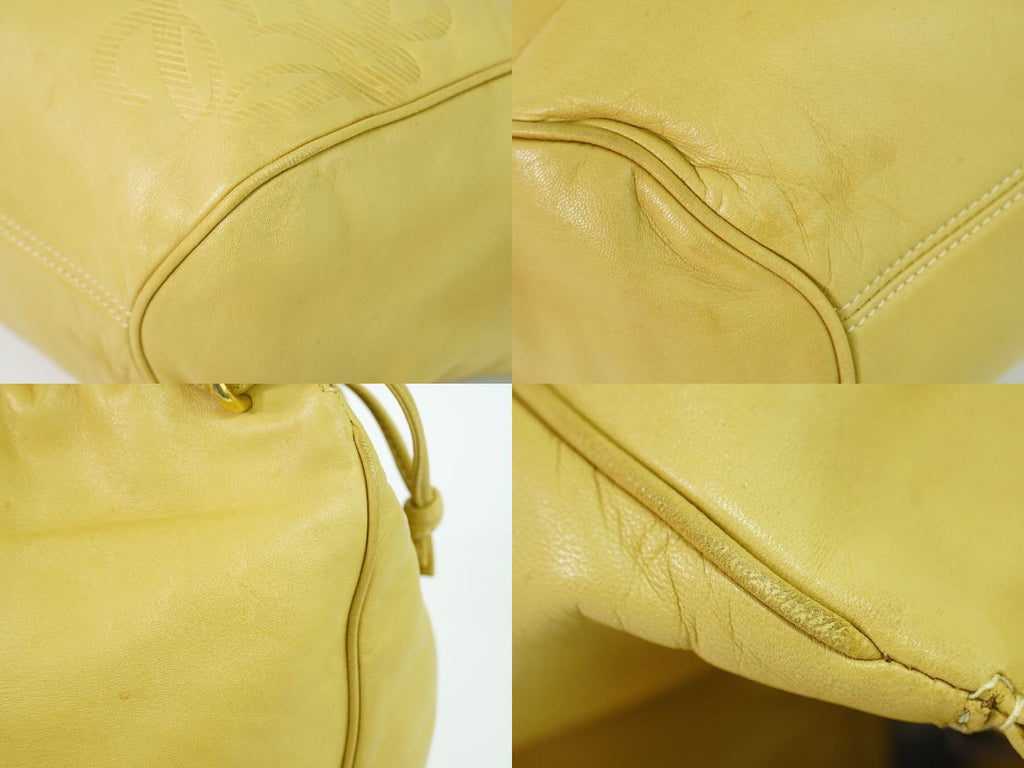 Loewe Anagram Tote Leather Beige — view 8