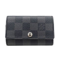 Louis Vuitton Key Case Damier Graphite Canvas Multicles 6 Black 6 Small Compact