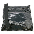 Gucci Cles Shoulder Bag Enamel Patent Leather Black