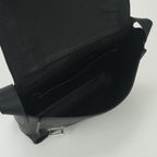 Hermes Steve Caporal 27 Shoulder Bag Taurillon Clemence Noir Black Silver — view 8